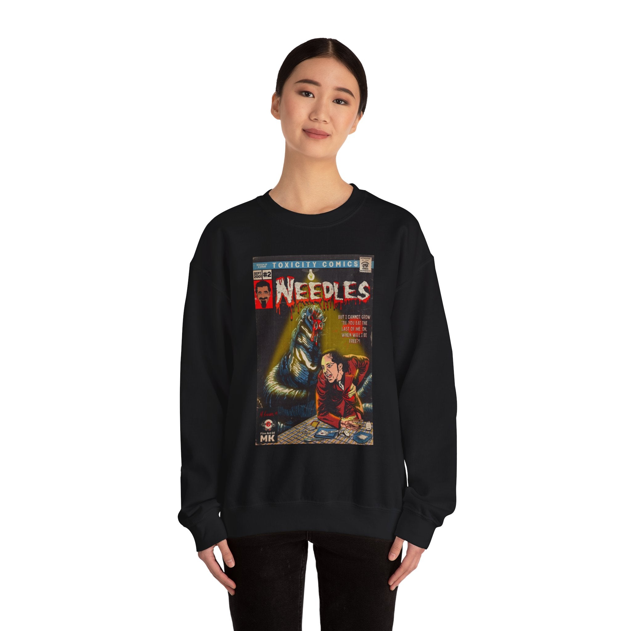 Needles - Unisex Heavy Blend™ Crewneck Sweatshirt