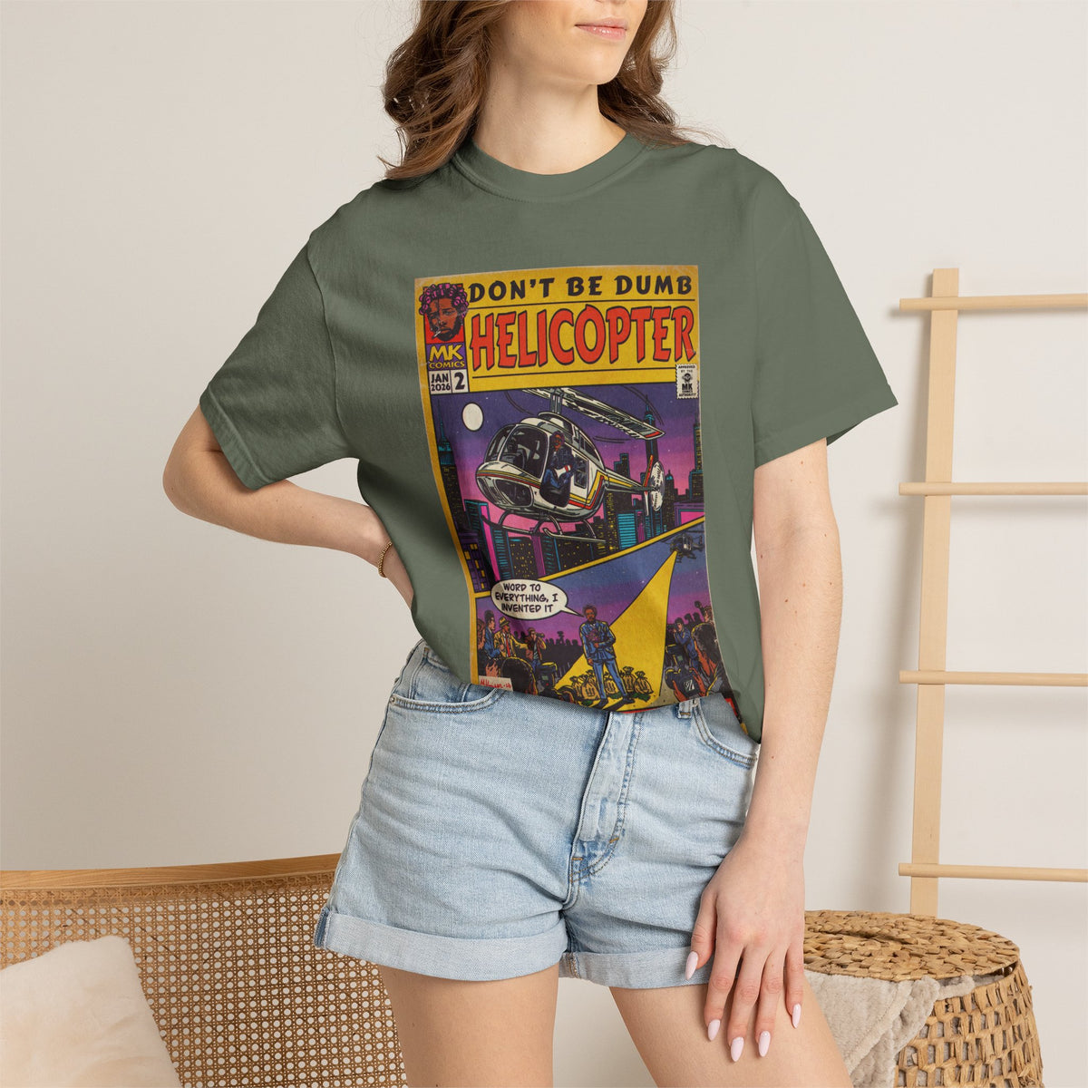 Helicopter - Unisex Comfort Colors T-shirt