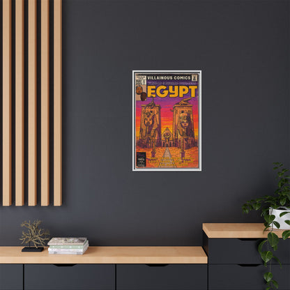 Egypt Remix - Matte Canvas, Framed (Multi-color)