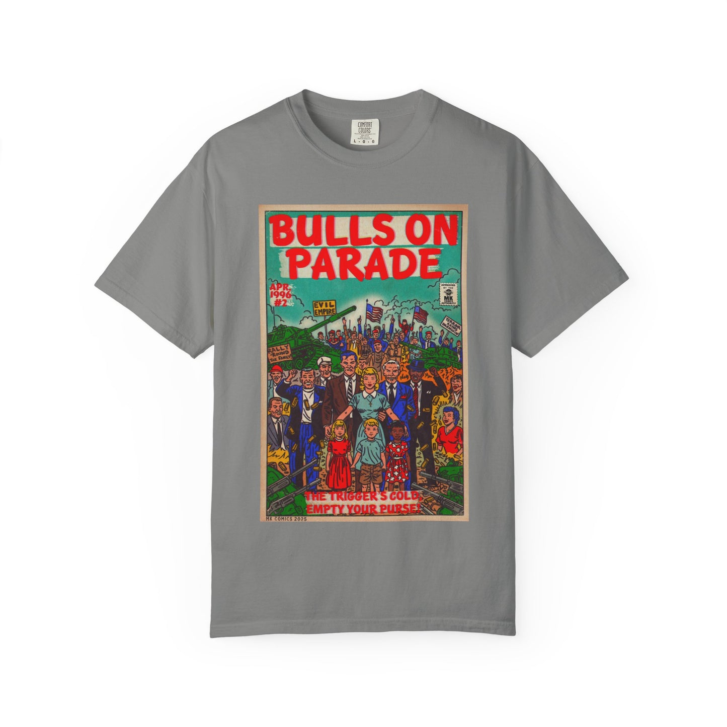 Bulls Parade - Unisex Garment-Dyed T-shirt