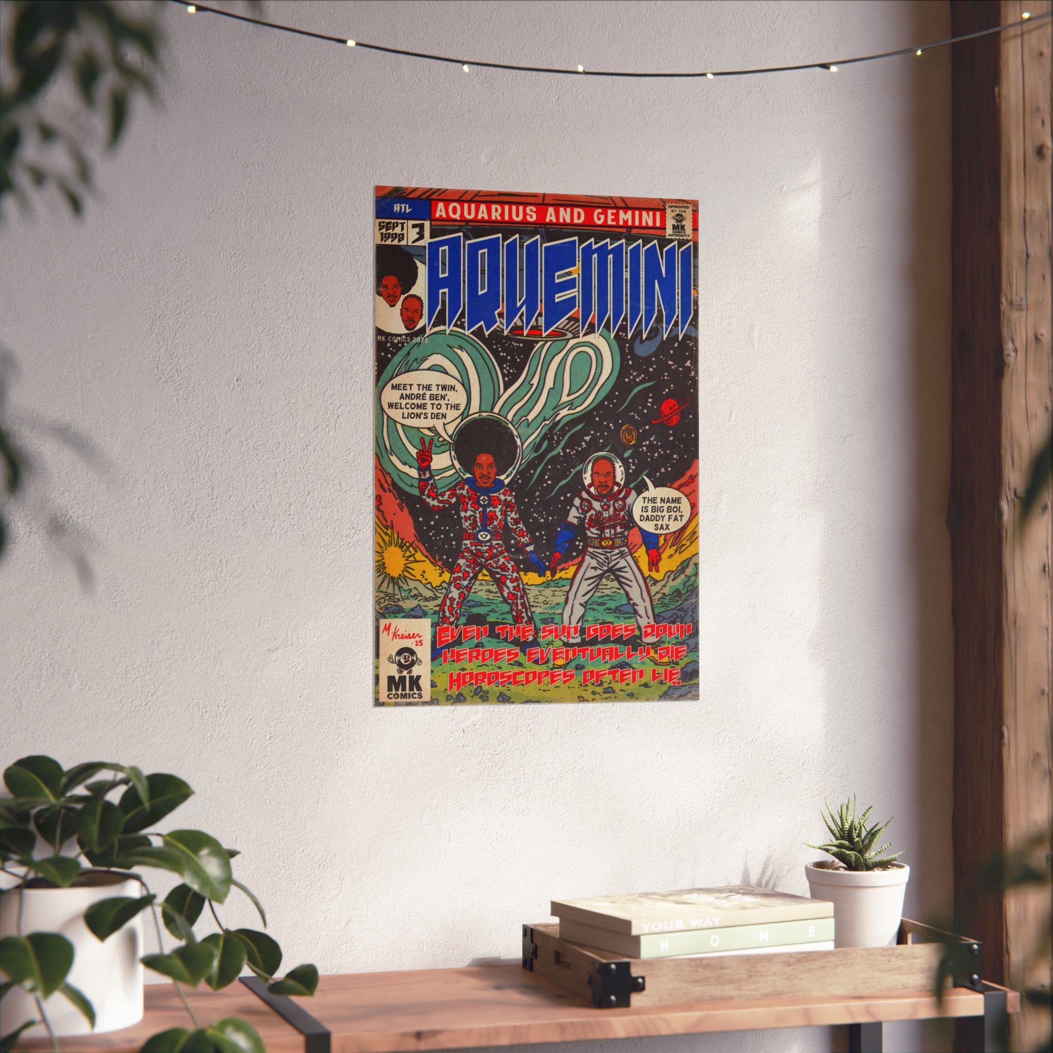 Aquemini - Comic Book Art - Matte Vertical Posters