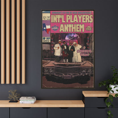 Int’l Players Anthem - Matte Canvas, Framed (Multi-color)