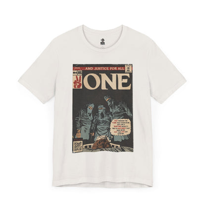 Metallica- One - Comic Book Art - Unisex Jersey Short Sleeve Tee