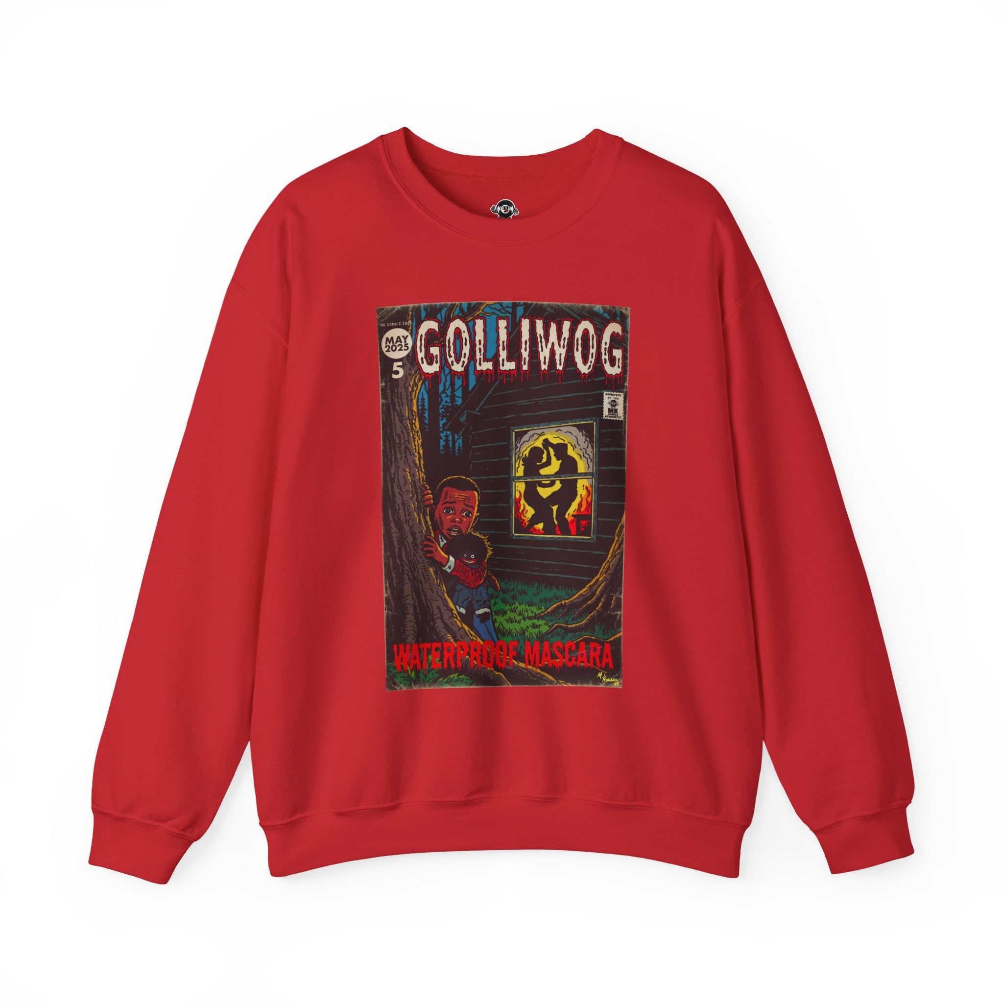 Waterproof Mascara - Golliwog - Unisex Heavy Blend™ Crewneck Sweatshirt