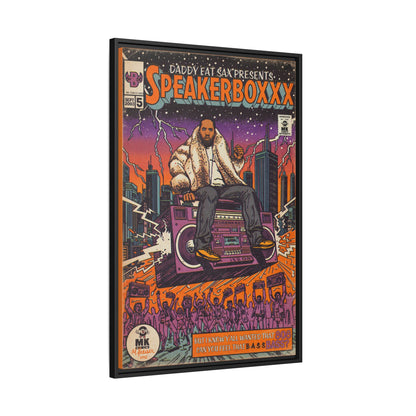 Speaker Boxxx - Matte Canvas, Framed (Multi-color)