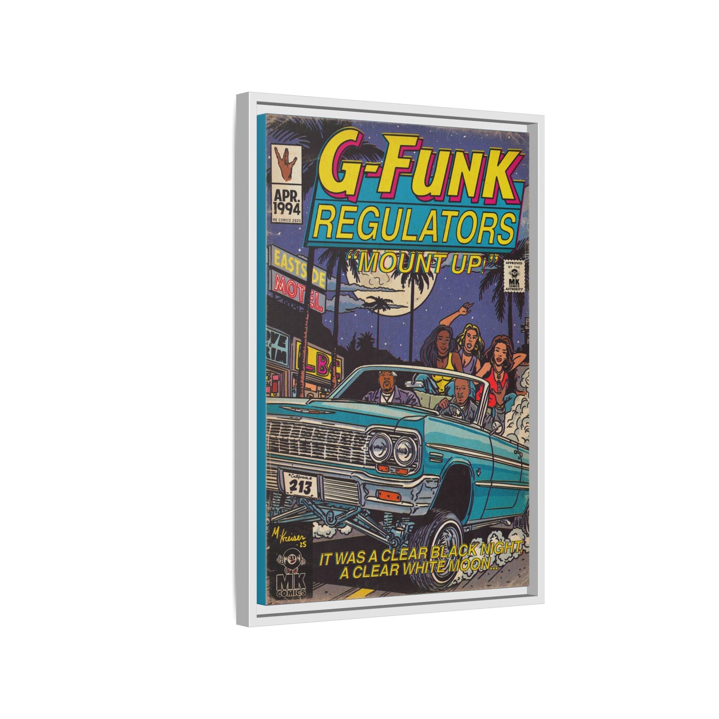 Regulate - Matte Canvas, Framed (Multi-color)