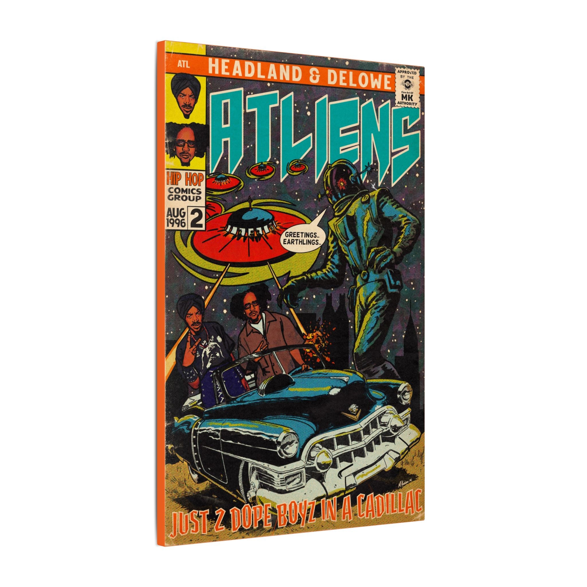 ATLiens - 2 Dope Boyz in a Cadillac - Matte Canvas, Stretched, 0.75" (Multi-Size)