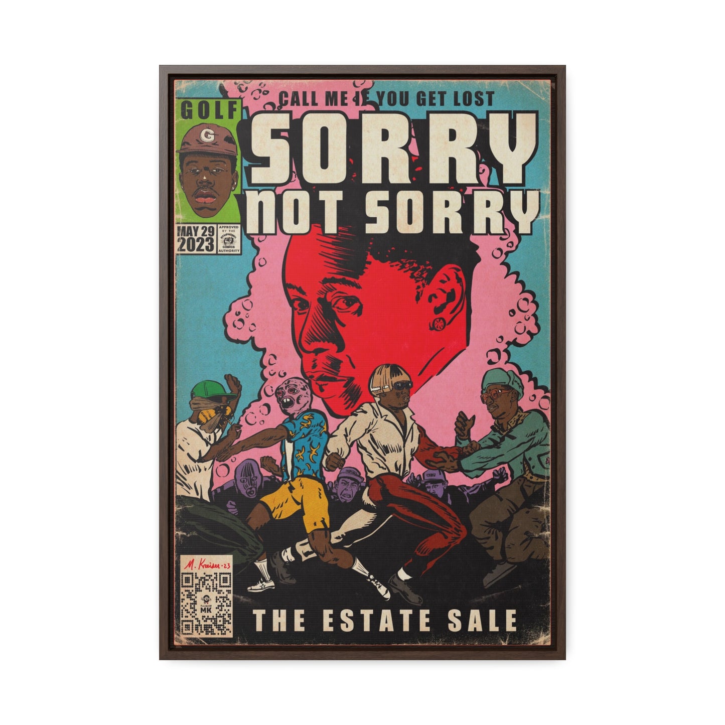 Tyler, The Creator - Sorry Not Sorry - Gallery Canvas Wraps, Vertical Frame