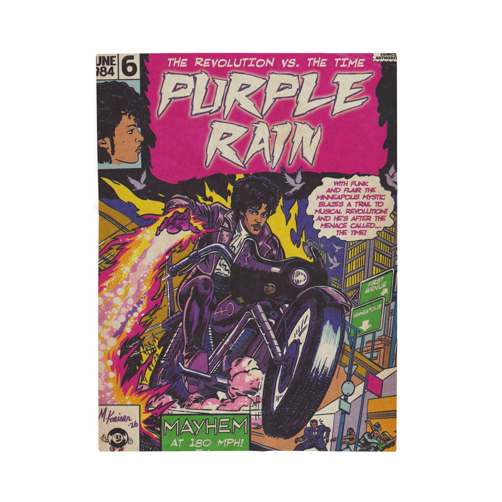 Purple Rain - Velveteen Plush Blanket
