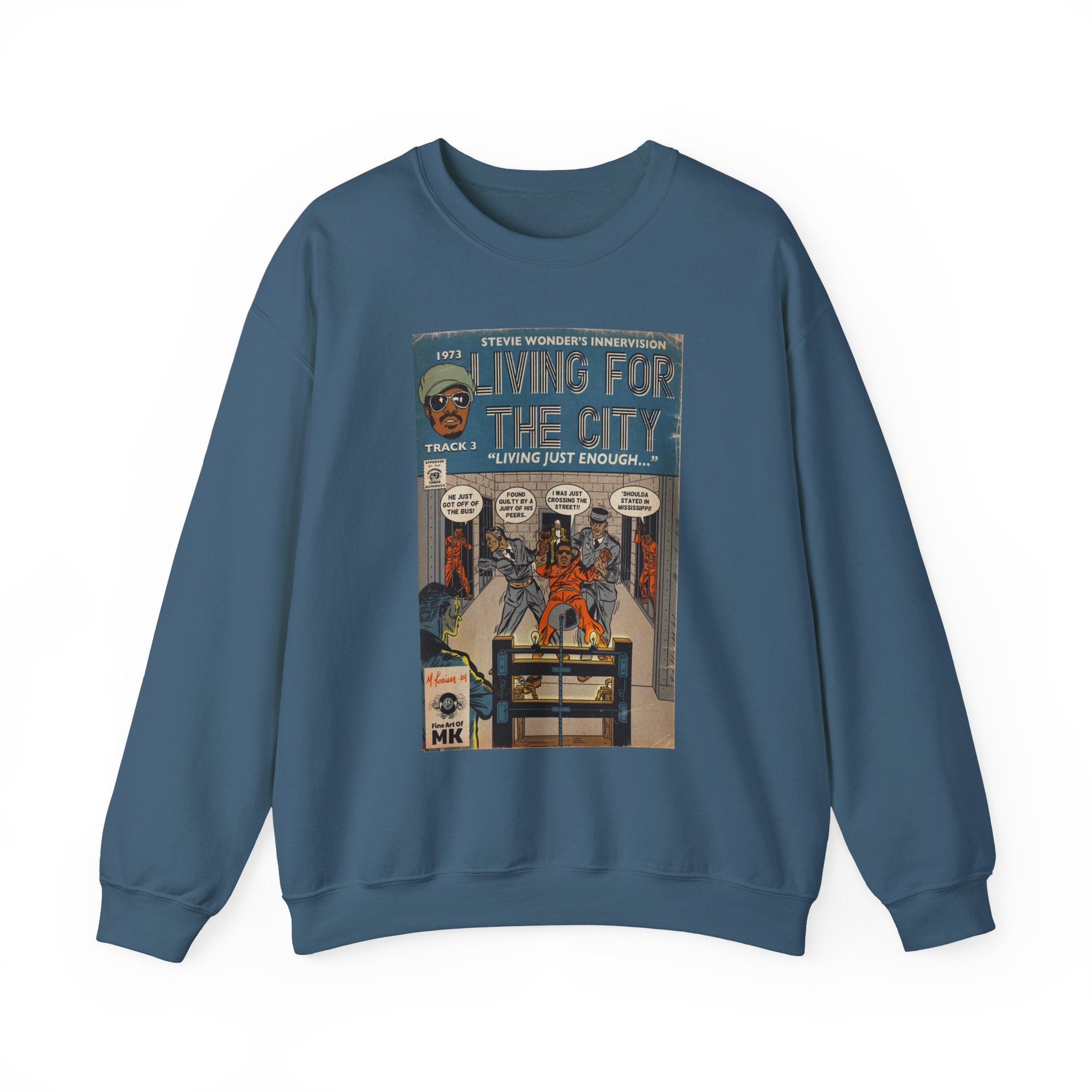 Living For The City - Unisex Heavy Blend™ Crewneck Sweatshirt