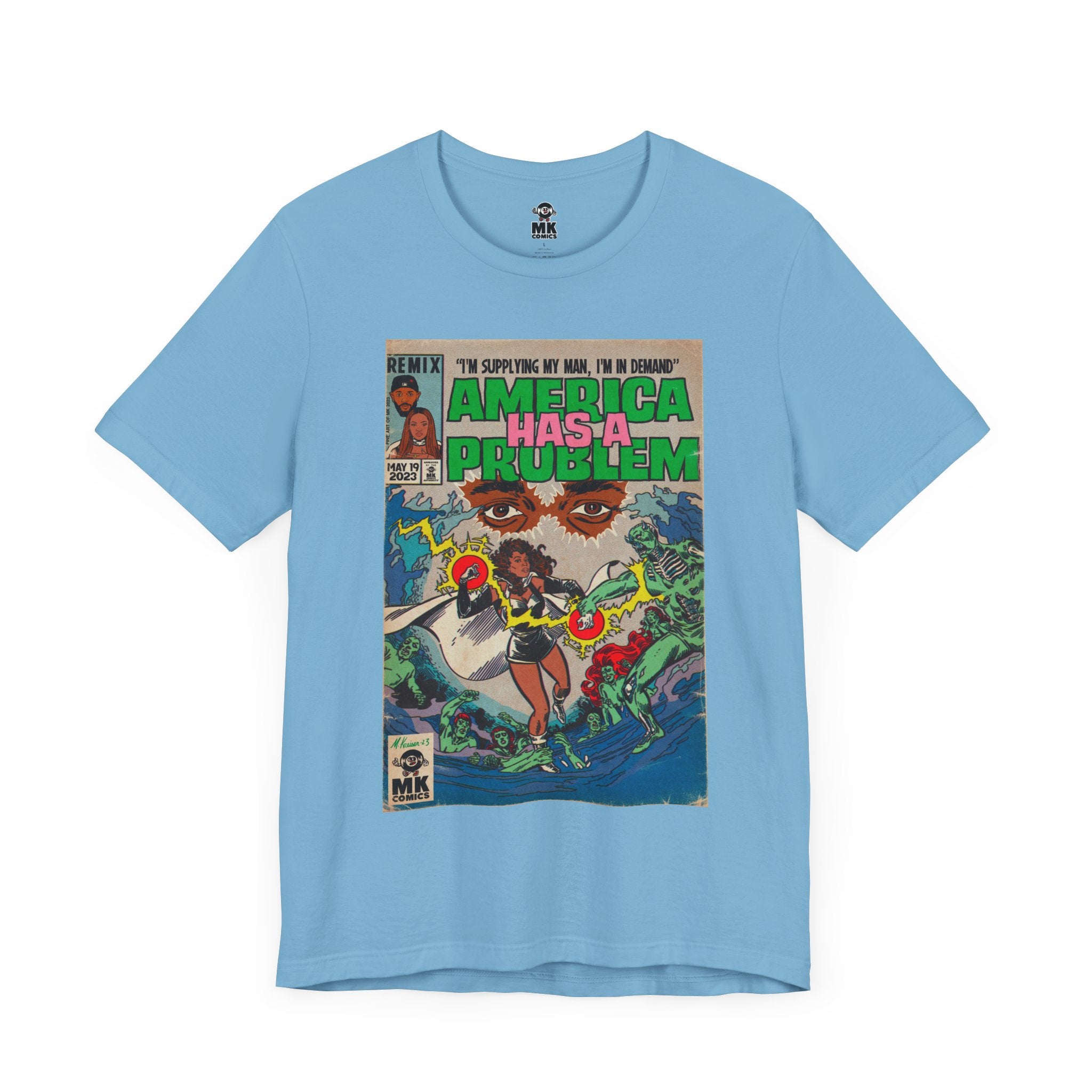 America Has a Problem - Unisex Jersey Short Sleeve Tee – Fine Art