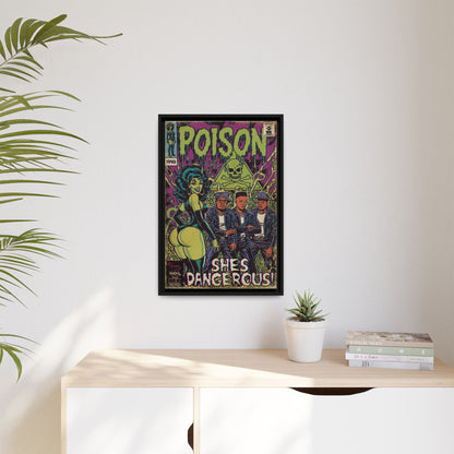 Poison - Matte Canvas, Framed (Multi-color)