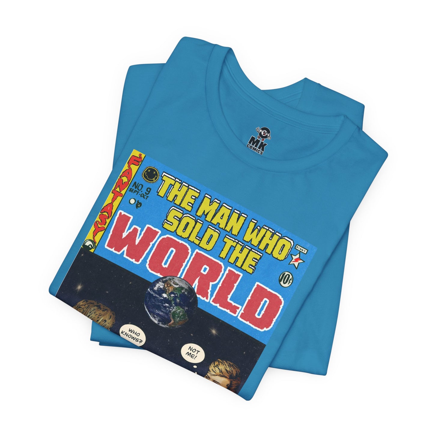 Bowie & Cobain - The Man Who Sold the World - Unisex Jersey Short Sleeve Tee