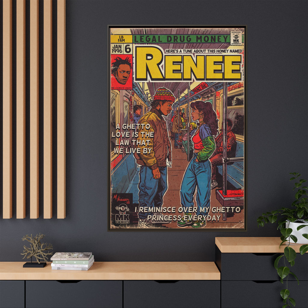 Renee - Matte Canvas, Framed (Multi-color)