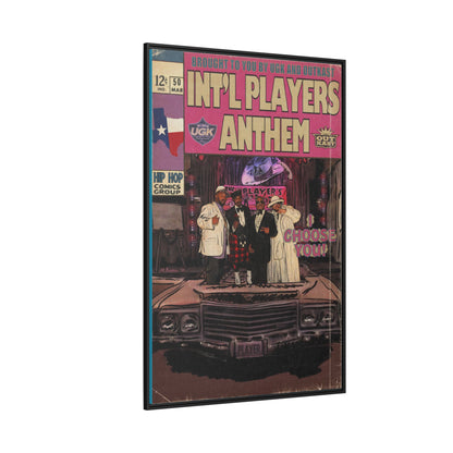 Int’l Players Anthem - Matte Canvas, Framed (Multi-color)