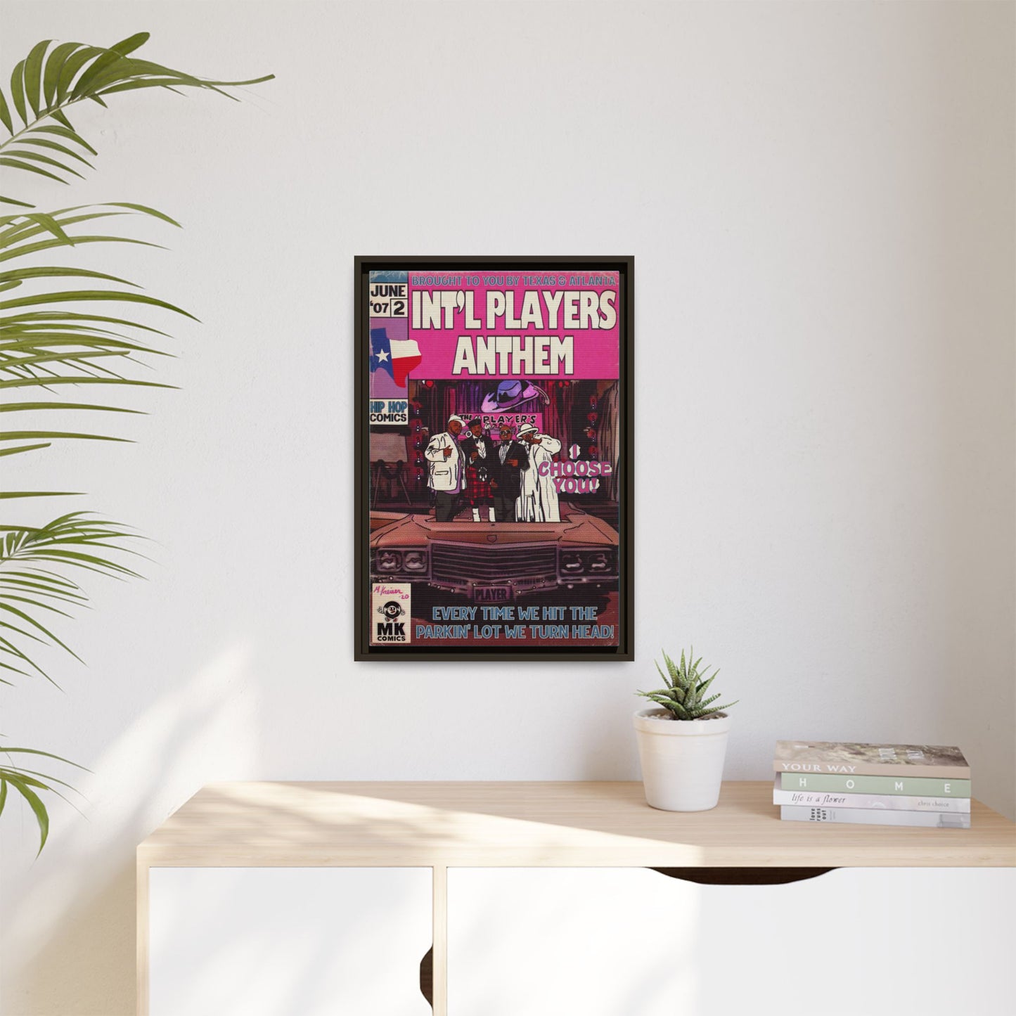 Int’l Players Anthem - Matte Canvas, Framed (Multi-color)