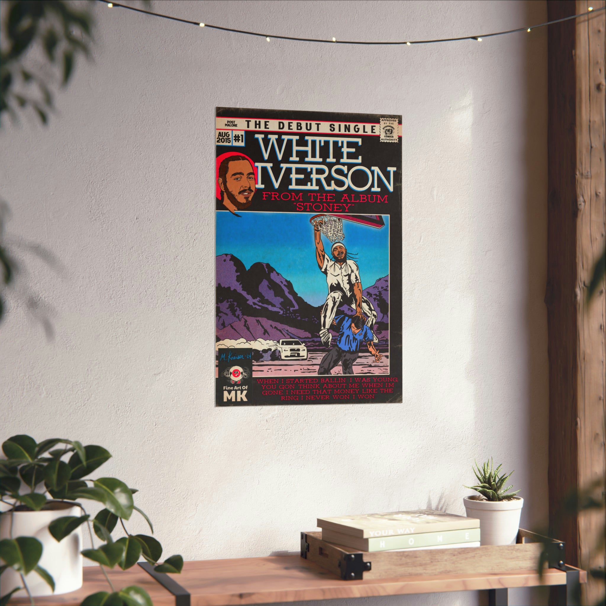 White Iverson -  Matte Vertical Posters