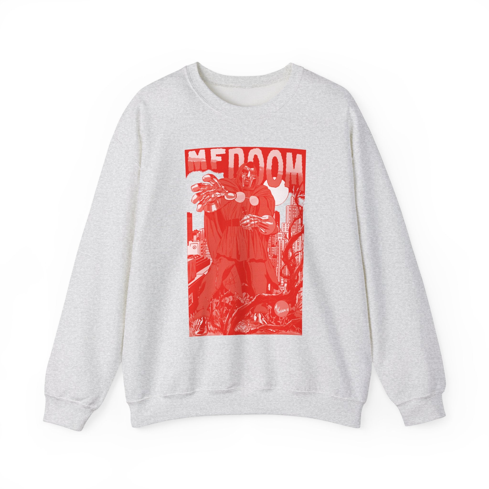 DOOM - Comic Book Art - RED VARIANT - Unisex Heavy Blend™ Crewneck Sweatshirt