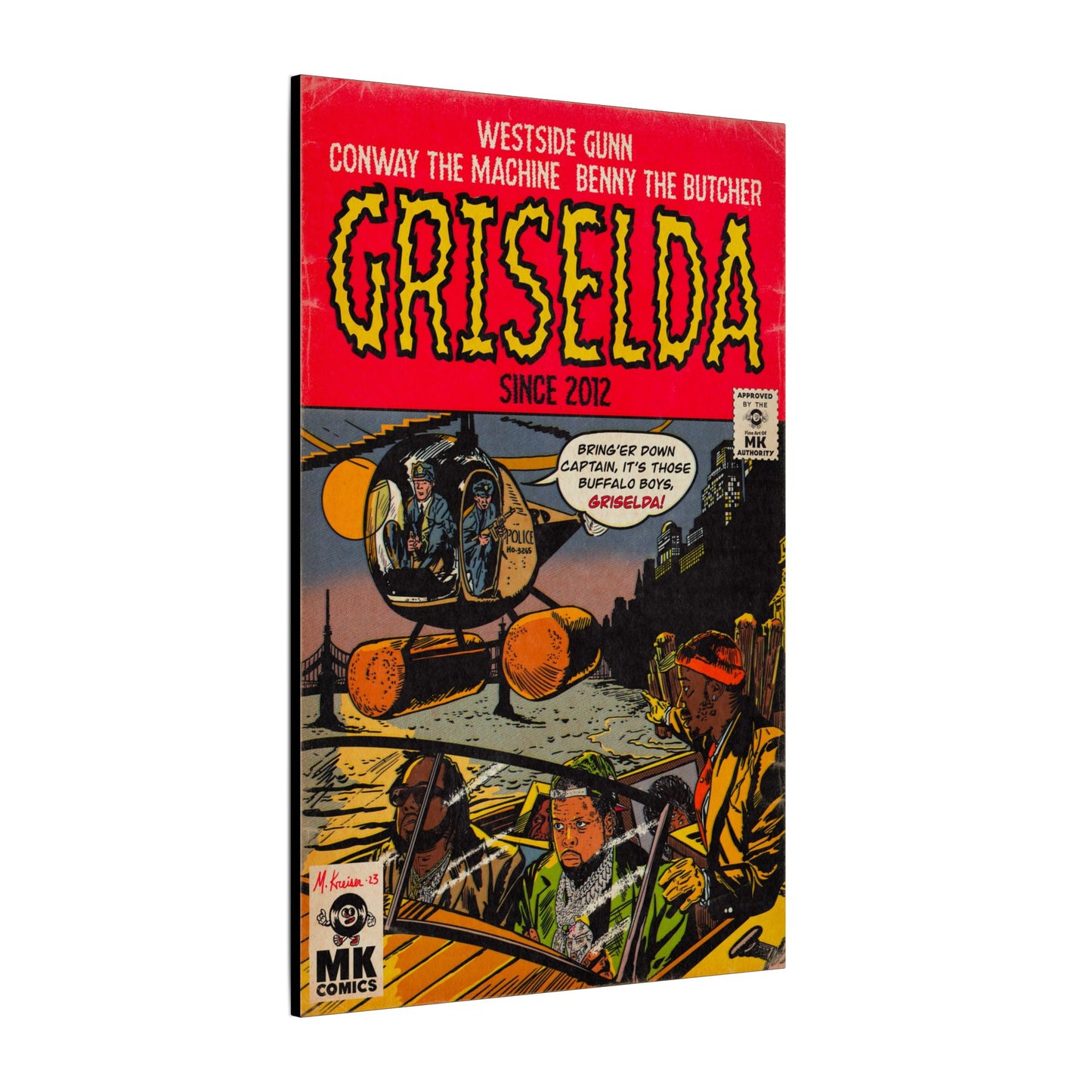Griselda - Comic Book Art - Matte Canvas, Stretched, 0.75"
