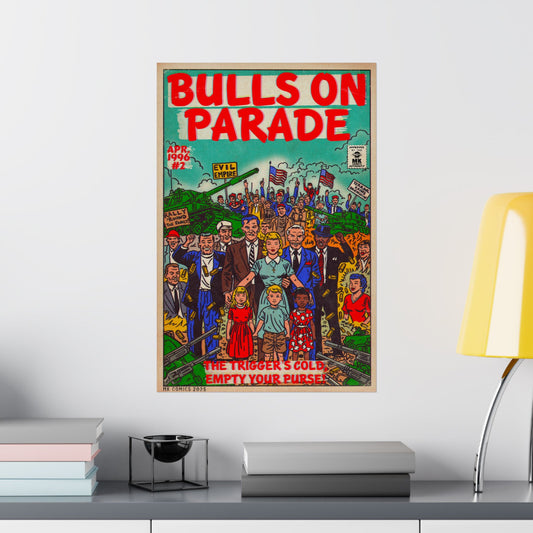 Bulls Parade -Matte Vertical Posters