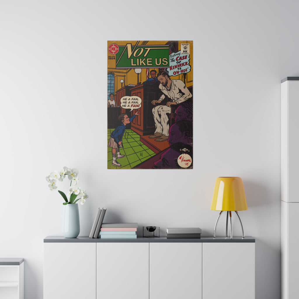 Not Like Us - Matte Canvas, Stretched, 0.75"