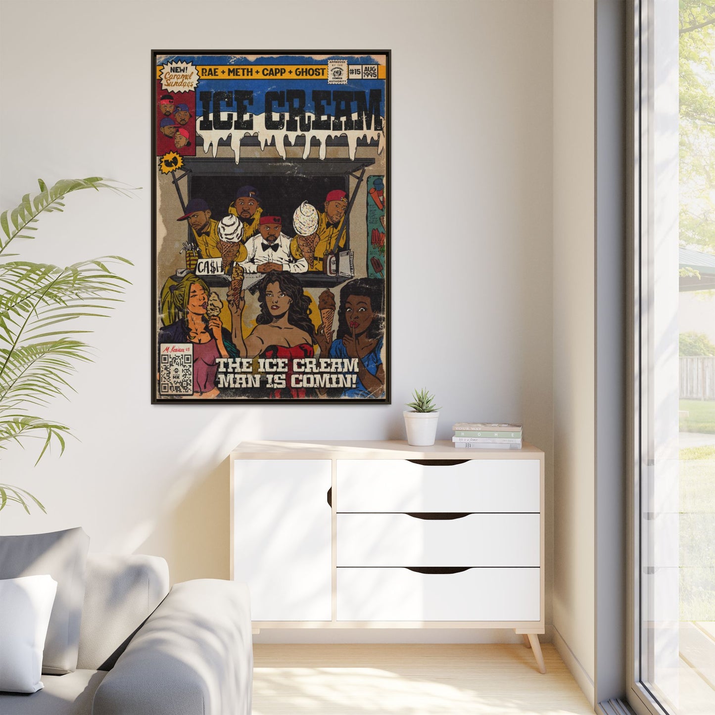 Raekwon- Ice Cream - Gallery Canvas Wraps, Vertical Frame