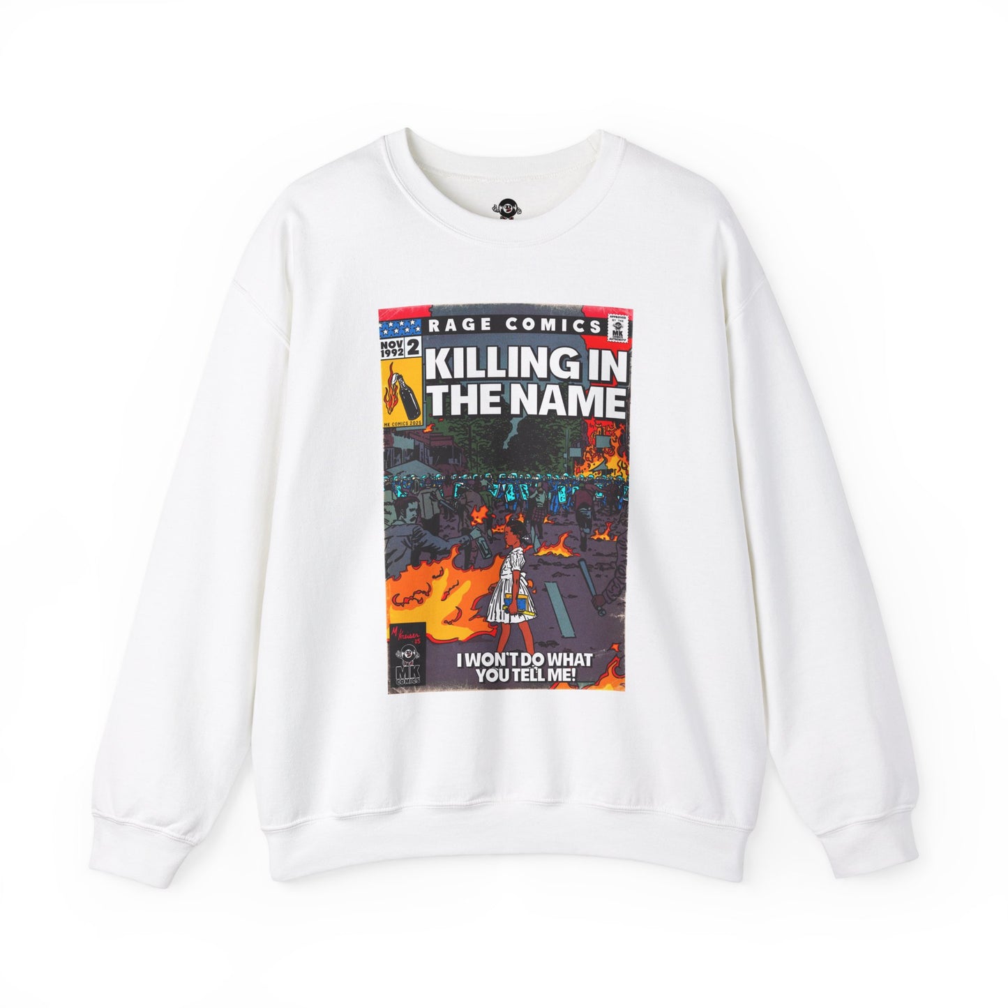 Rage - Killing In the Name - Unisex Heavy Blend™ Crewneck Sweatshirt