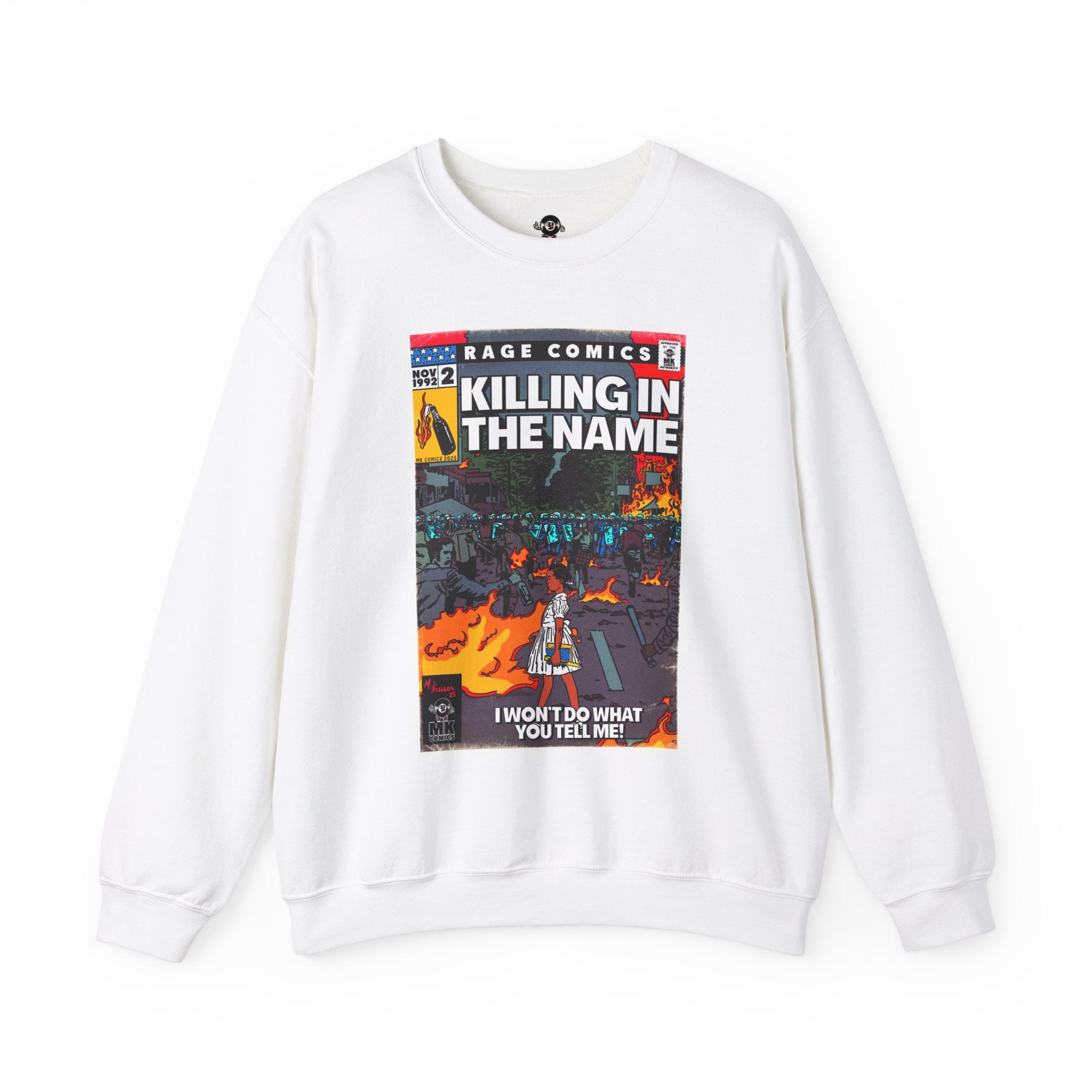 Rage - Killing In the Name - Unisex Heavy Blend™ Crewneck Sweatshirt