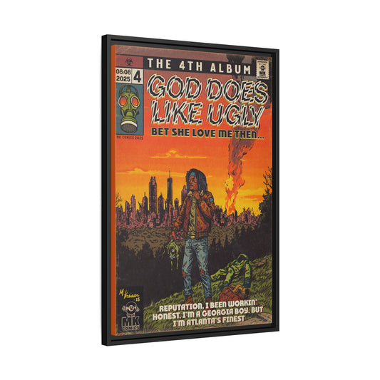 God Does Like Ugly - Matte Canvas, Framed (Multi-color)