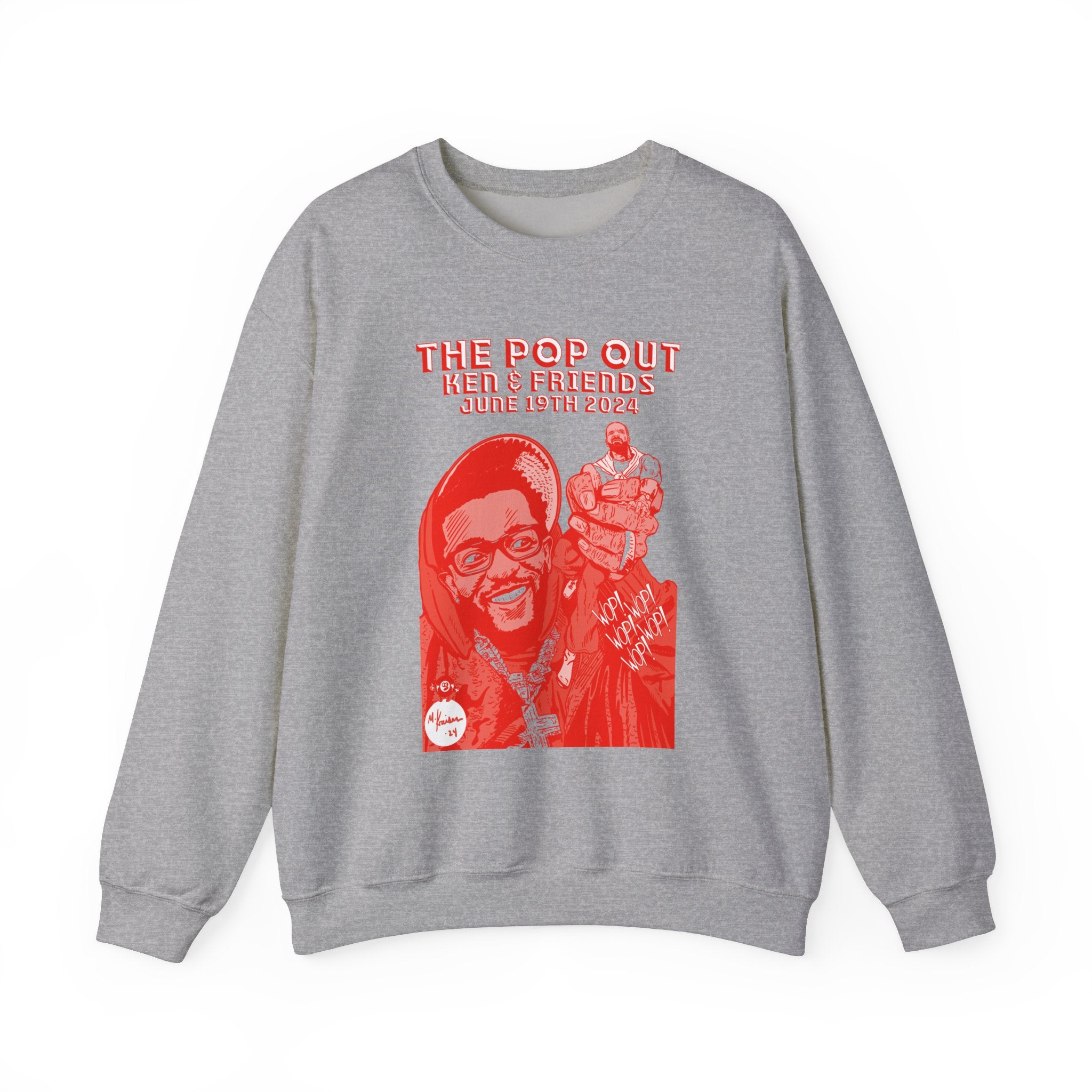 The Pop Out  - RED VARIANT - Unisex Heavy Blend™ Crewneck Sweatshirt