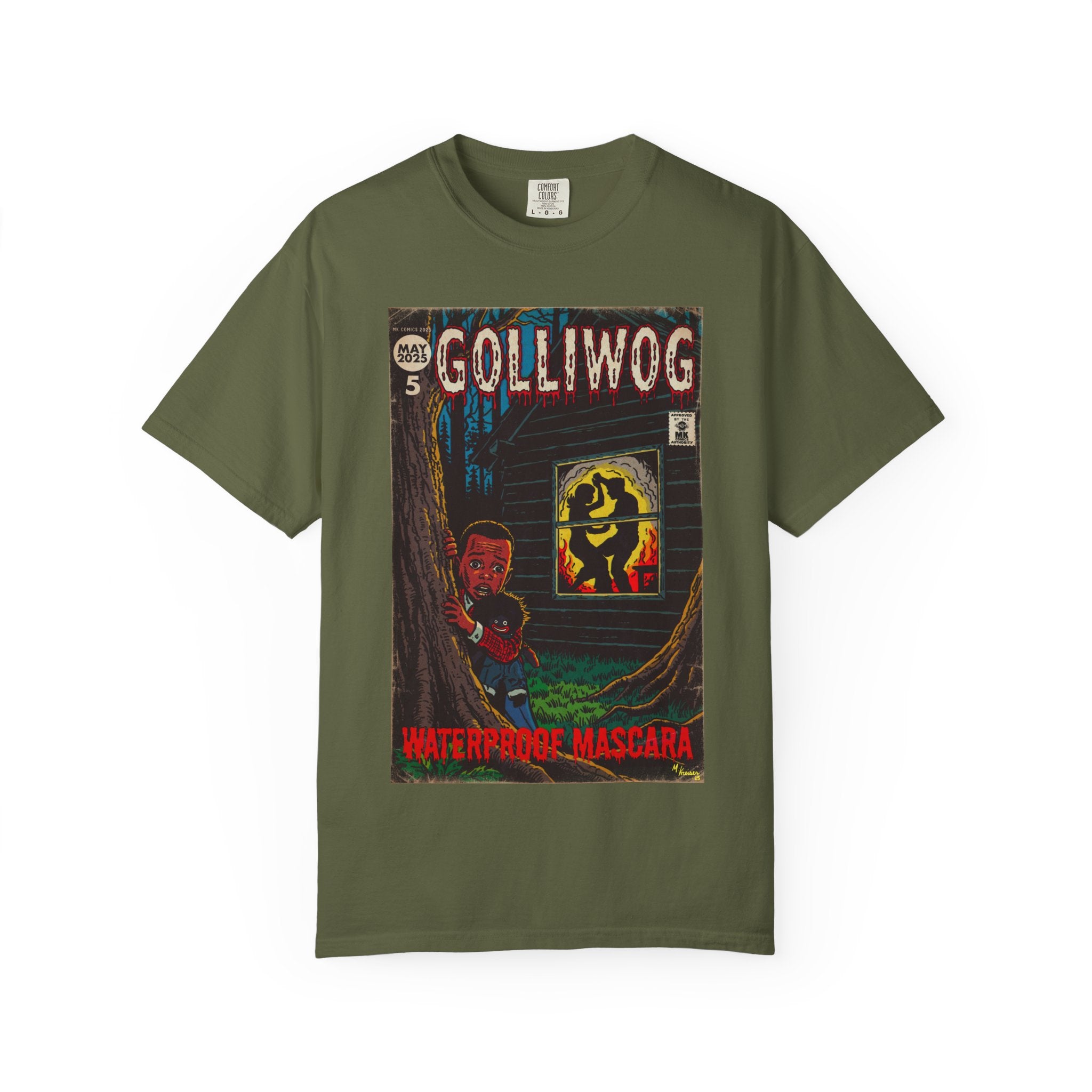 Waterproof Mascara - Golliwog - Unisex Garment-Dyed T-shirt