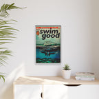 Swim Good - Matte Canvas, Framed (Multi-color)