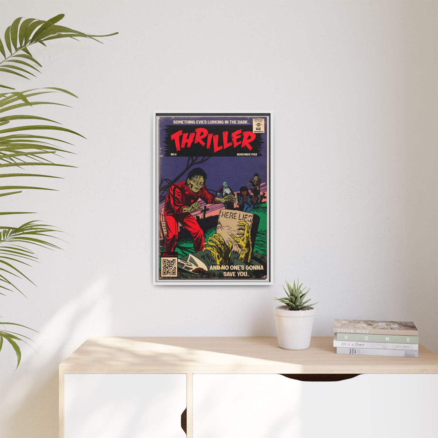 Michael Jackson- Thriller - Gallery Canvas Wraps, Vertical Frame