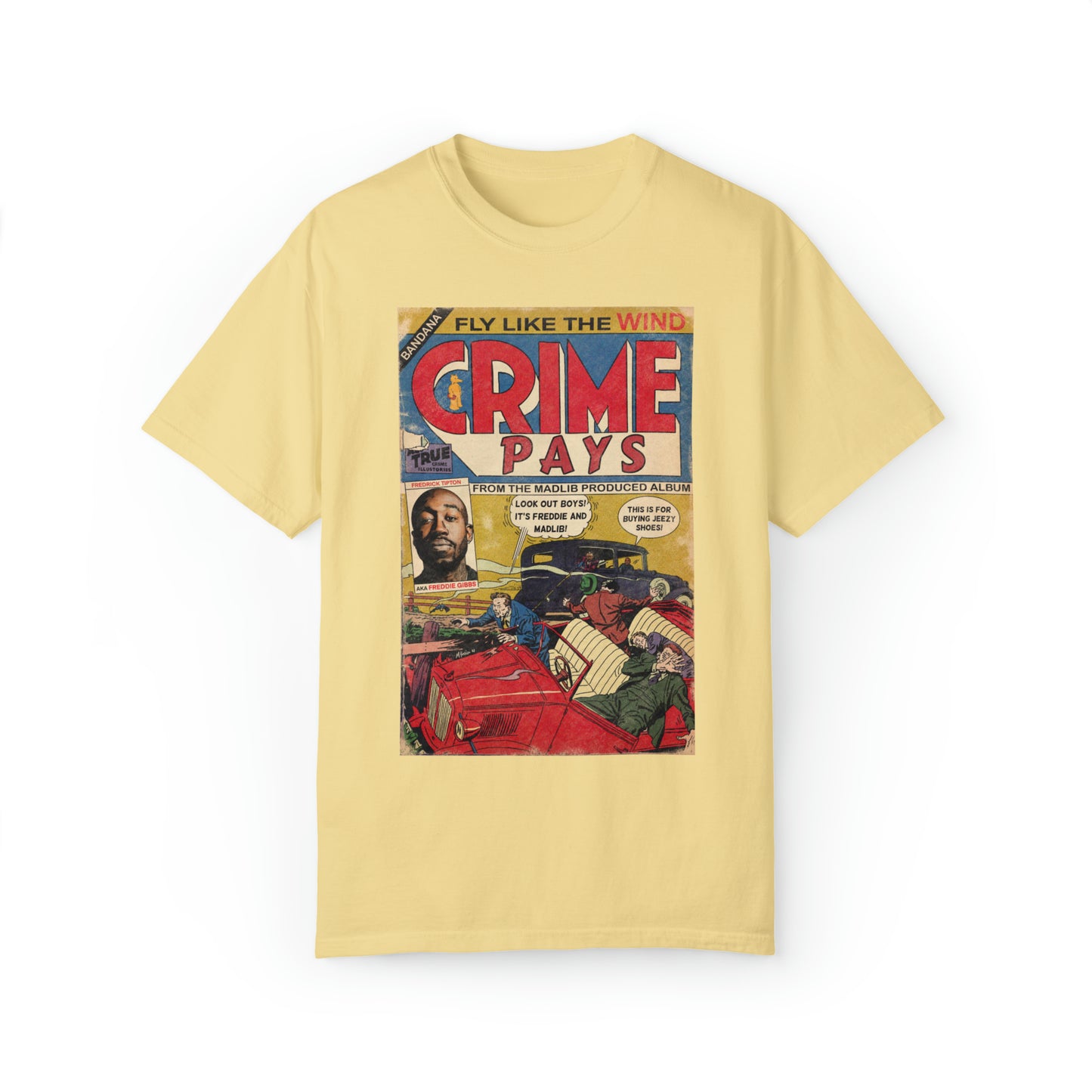 Freddie Gibbs & Madlib - Crime Pays - Unisex Comfort Colors T-shirt