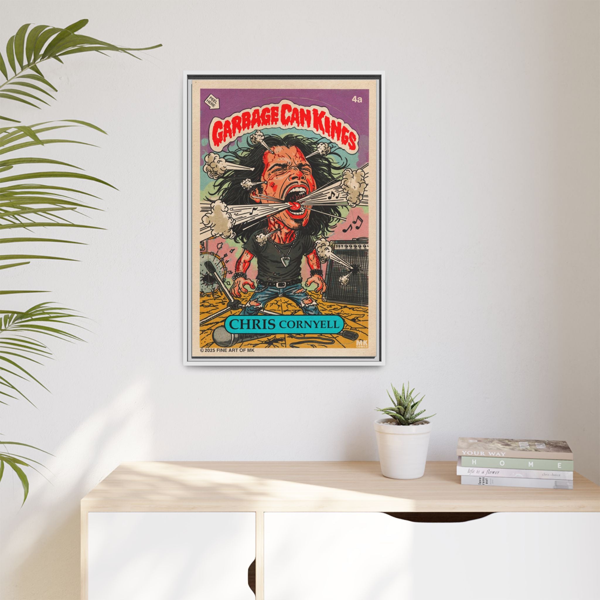 Chris Cornyell - Matte Canvas, Framed (Multi-color)
