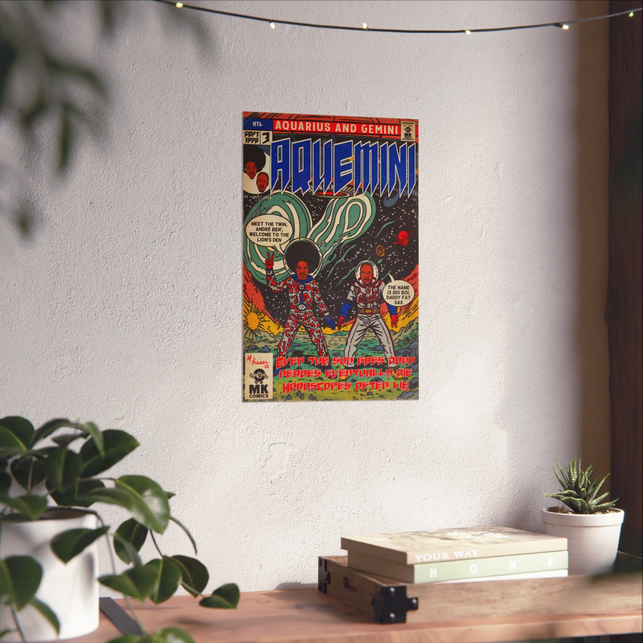 Aquemini - Comic Book Art - Matte Vertical Posters