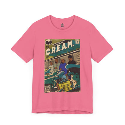 C.R.E.A.M - RZA, Meth, Rae, Deck - Unisex Jersey Short Sleeve Teem