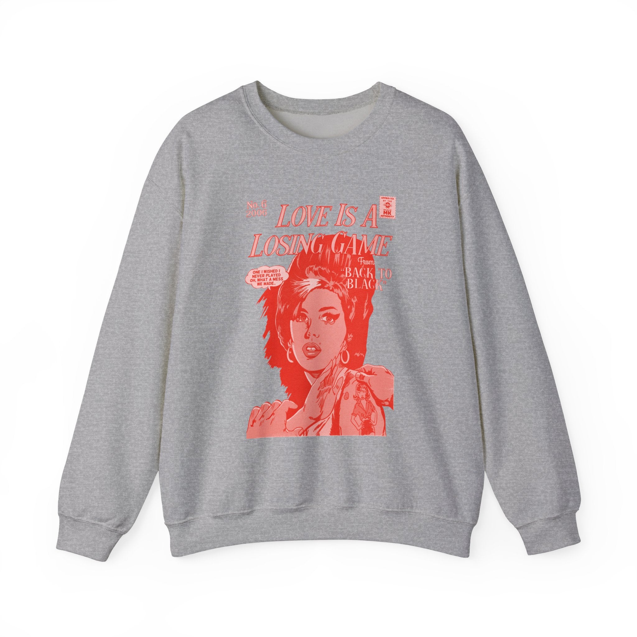 Love is a Losing Game - RED VARIANT - Unisex Heavy Blend™ Crewneck Sweatshirt
