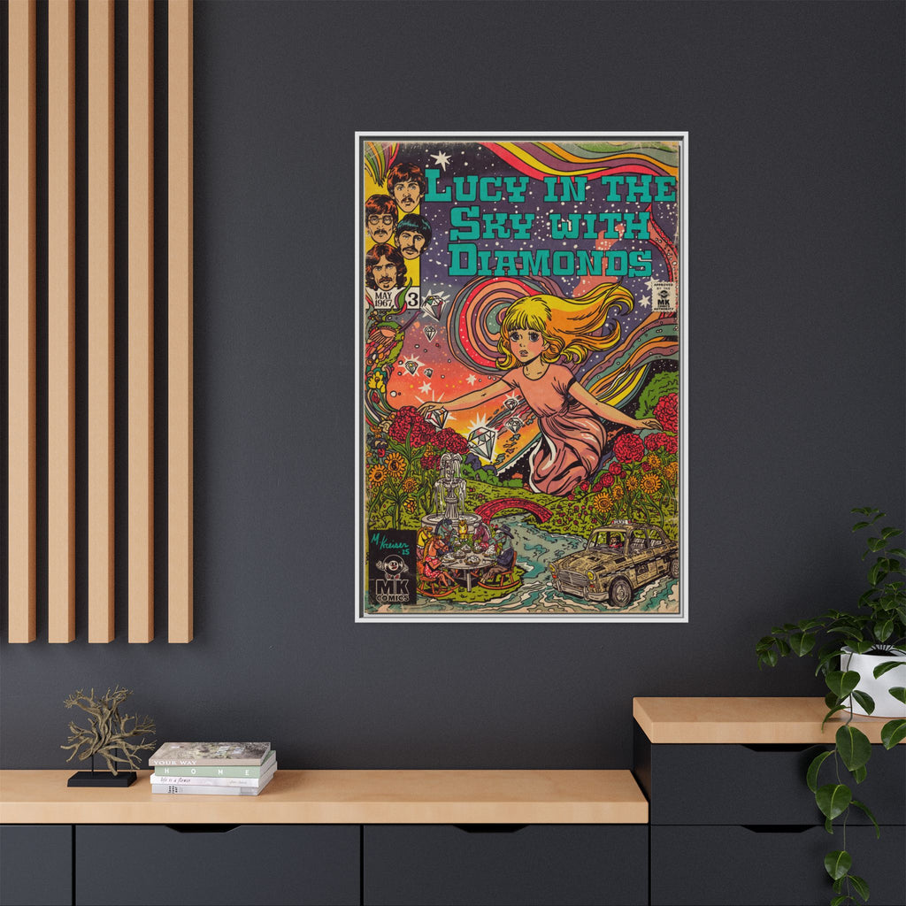Lucy in the Sky with Diamonds - Matte Canvas, Framed (Multi-color)