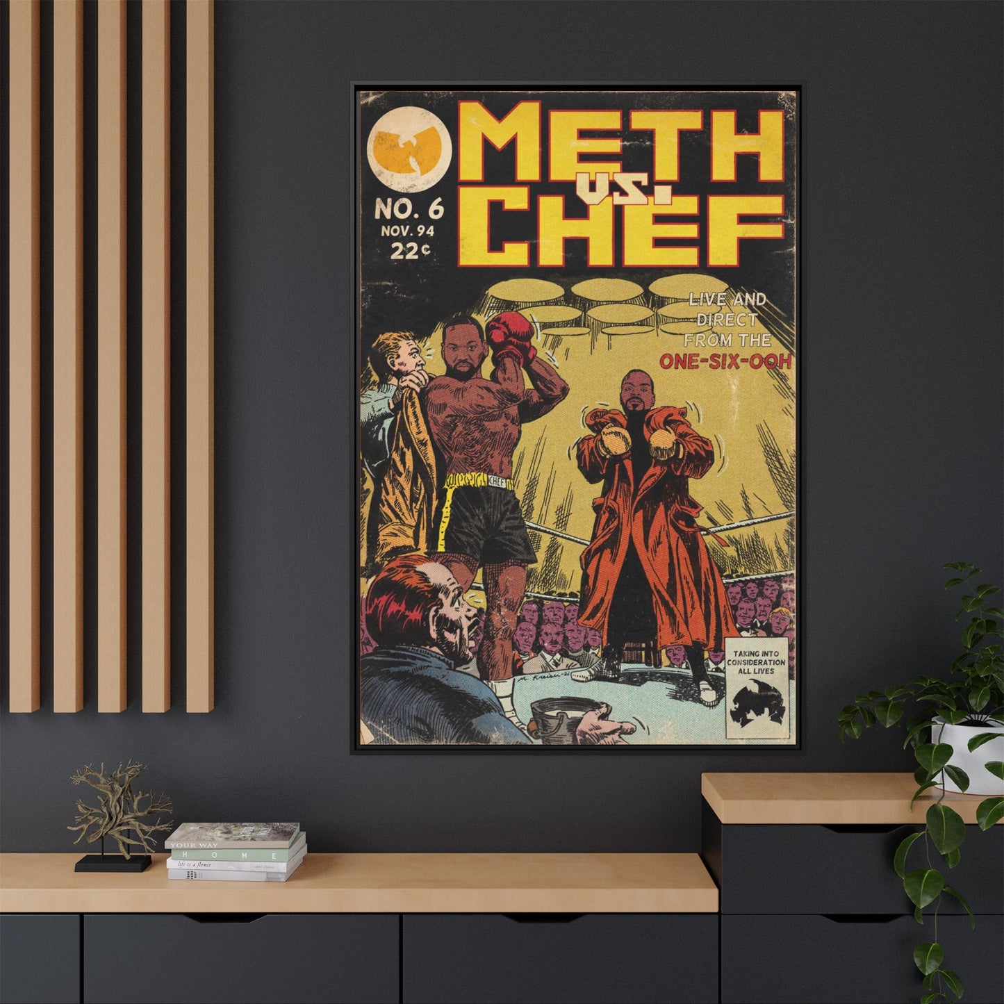 Method Man & Raekwon - Meth vs. Chef - Gallery Canvas Wraps, Vertical Frame