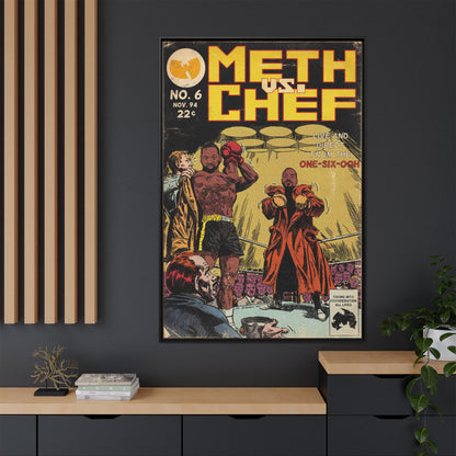 Method Man & Raekwon - Meth vs. Chef - Gallery Canvas Wraps, Vertical Frame