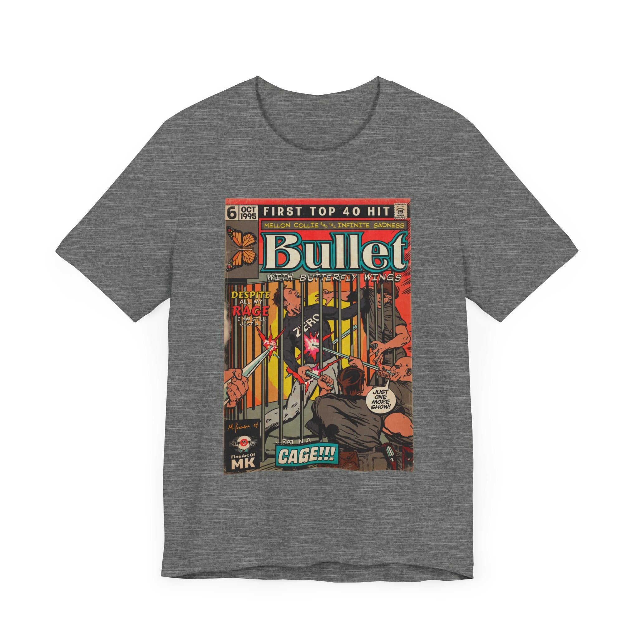 Bullet With Butterfly Wings - Unisex Jersey Short Sleeve Tee