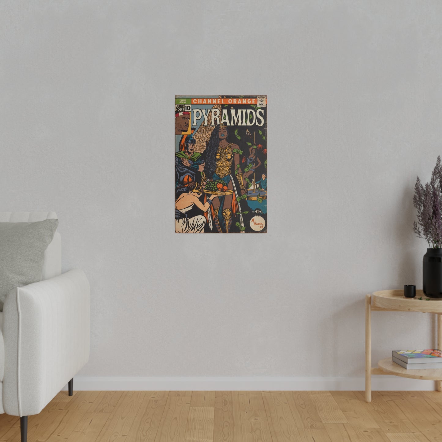 Frank Ocean - Pyramids - Matte Canvas, Stretched, 0.75"