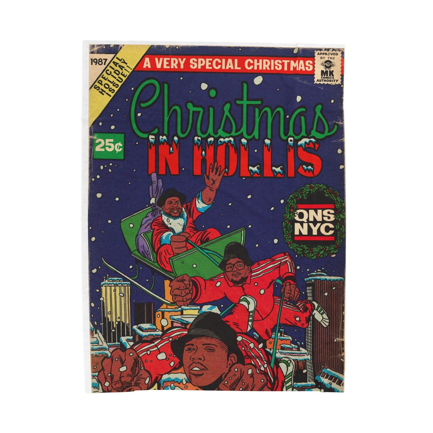 Christmas in Hollis - Velveteen Plush Blanket