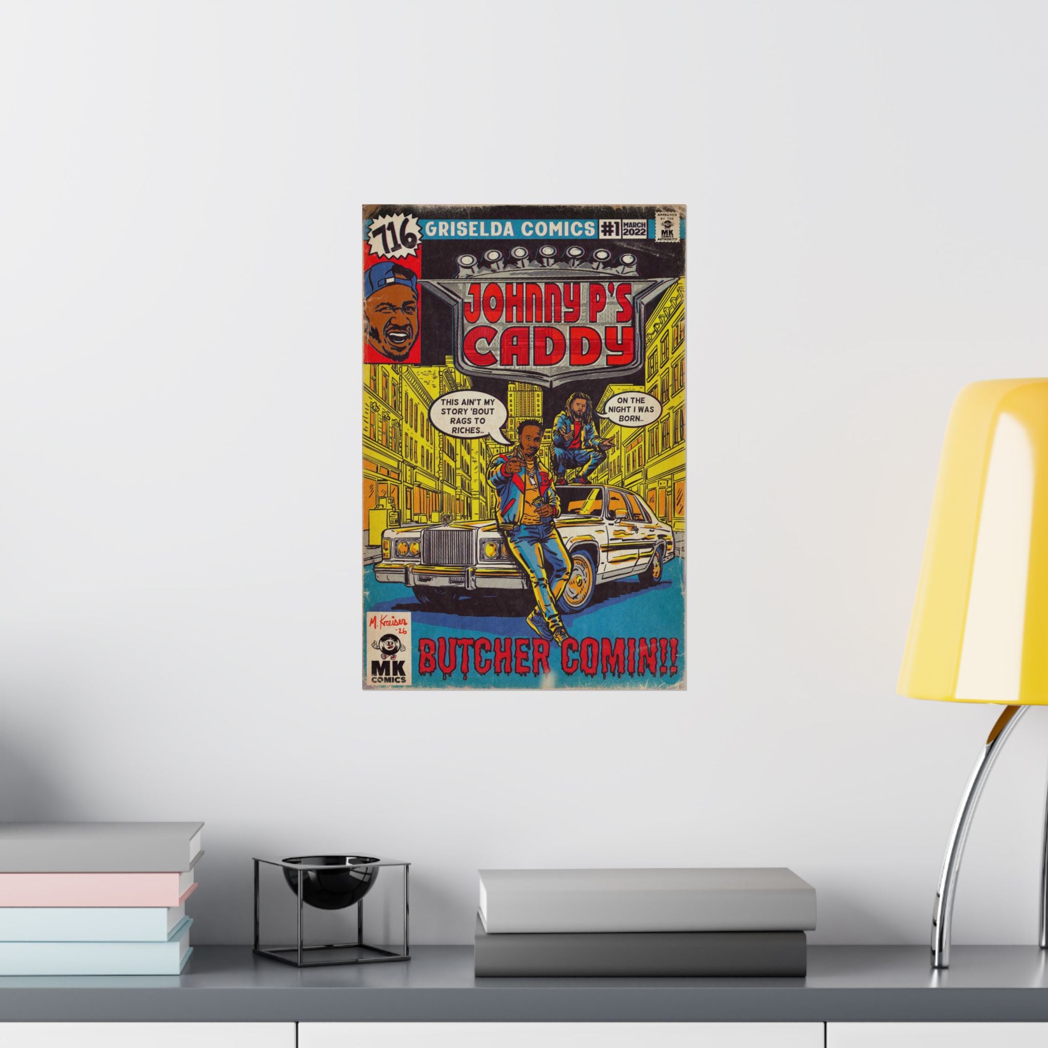 Johnny P's Caddy - Matte Vertical Posters
