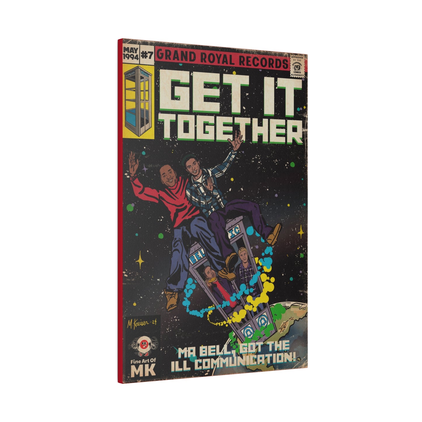 Beastie Boys & Q-Tip - Get it Together - Matte Canvas, Stretched, 0.75"
