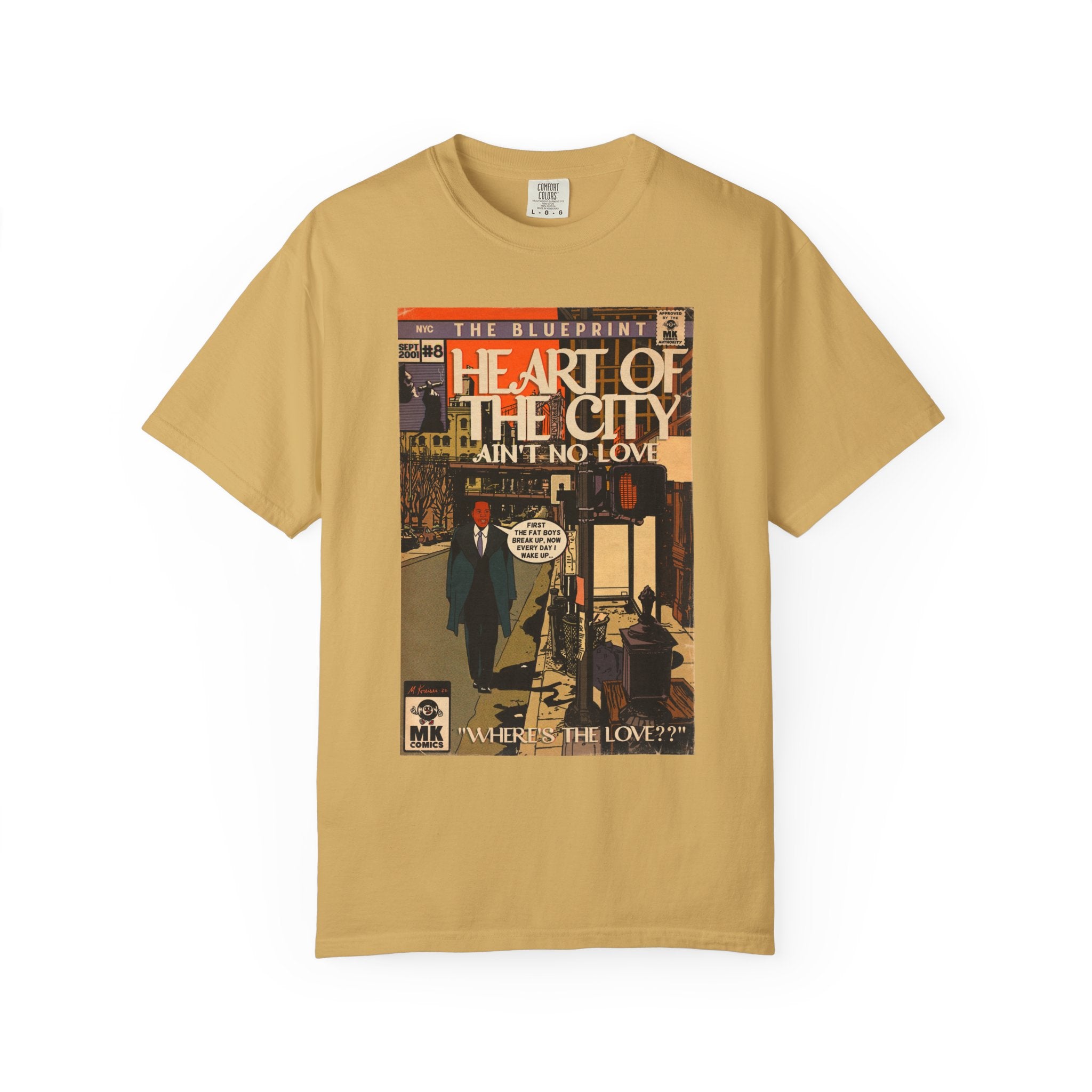 Heart of the City - Unisex Garment-Dyed T-shirt