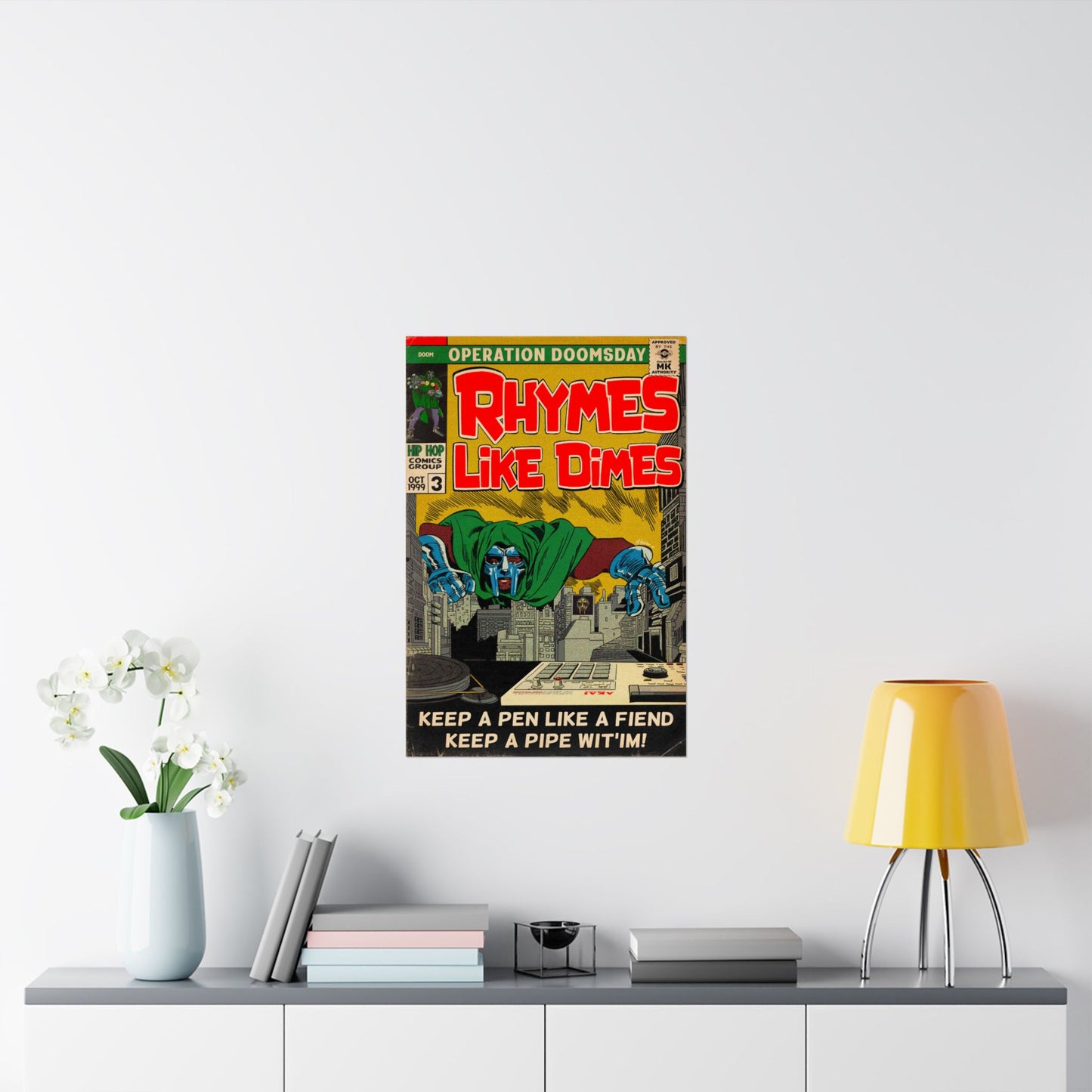 Rhymes Like Dimes - Vertical Matte Poster