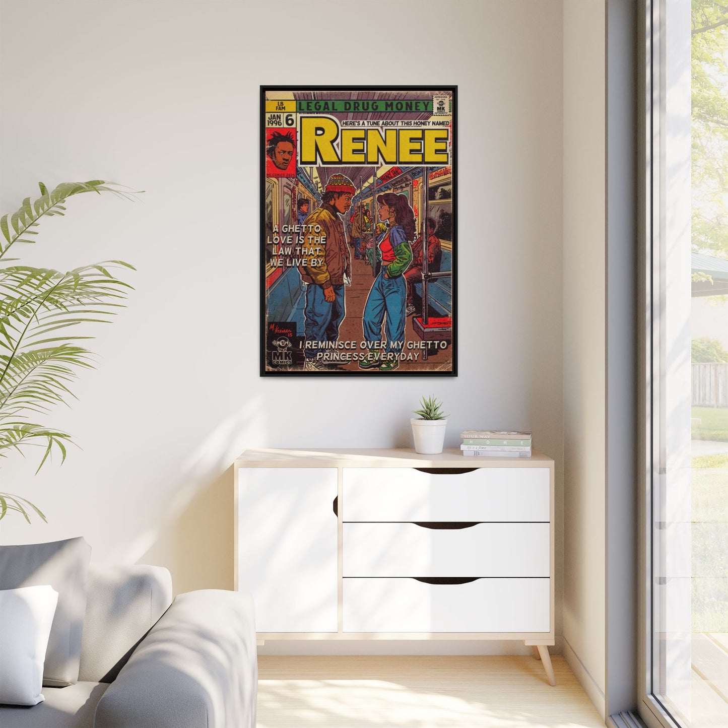 Lost Boyz - Renee - Matte Canvas, Framed (Multi-color)