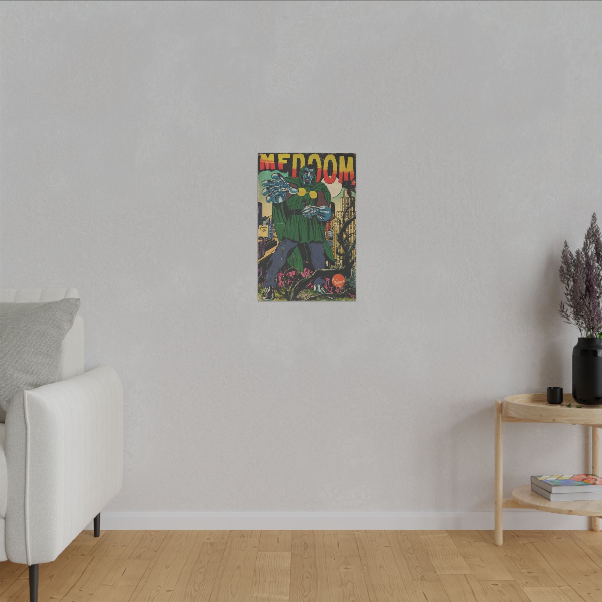 DOOM - Hip Hop Comics - Matte Canvas, Stretched